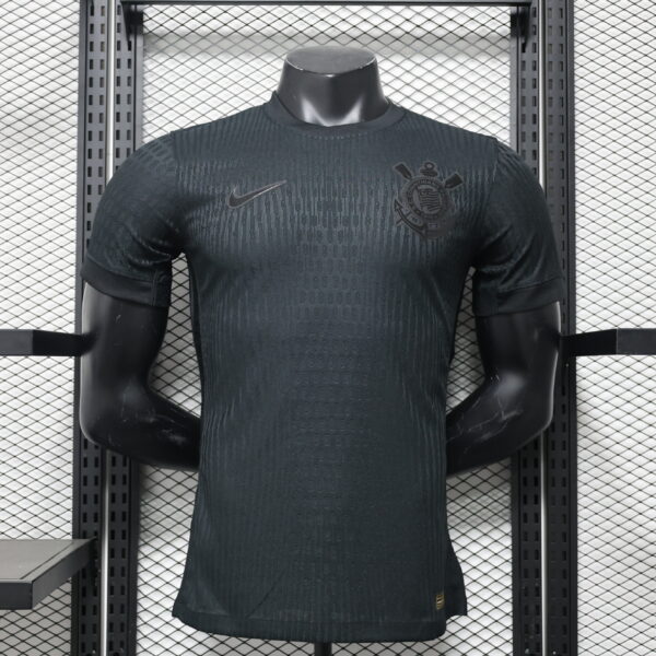 camisa nike corinthians ll 2024 jogador masculina preta refletiva