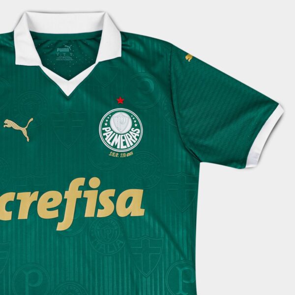 Camisa Palmeiras I 24/25 Torcedor Puma Masculina - Verde - Image 3