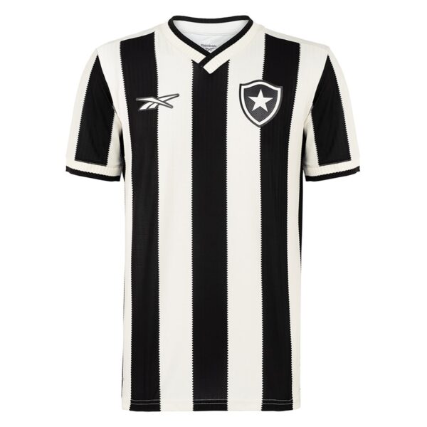 Camisa Botafogo I 24/25 Torcedor Reebok Masculina - Off White+Preto