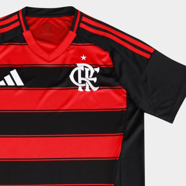 Camisa Flamengo I 25/26 Torcedor Adidas Masculina - Preto - Image 6