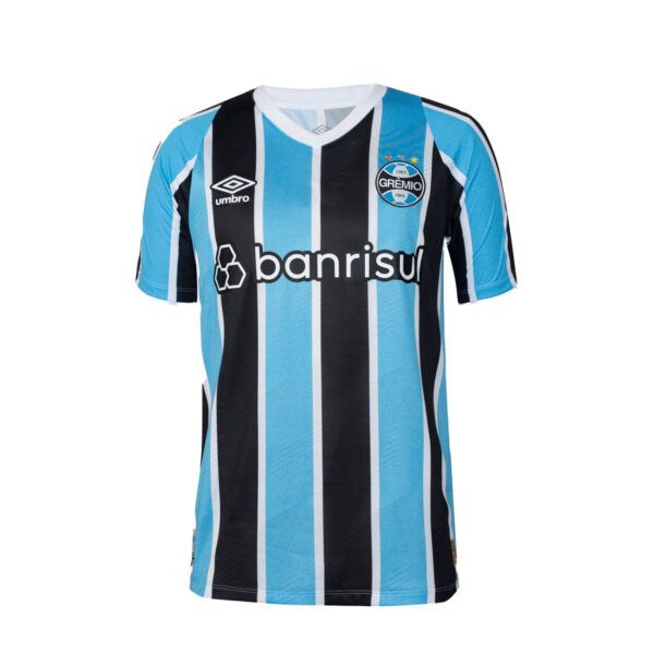 Camisa Grêmio I 24/25 Torcedor Umbro Masculina - Azul+Preto