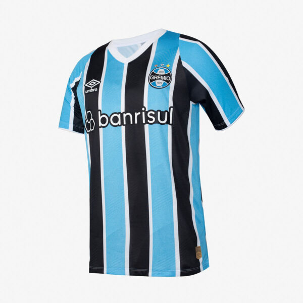 Camisa Grêmio I 24/25 Torcedor Umbro Masculina - Azul+Preto - Image 3