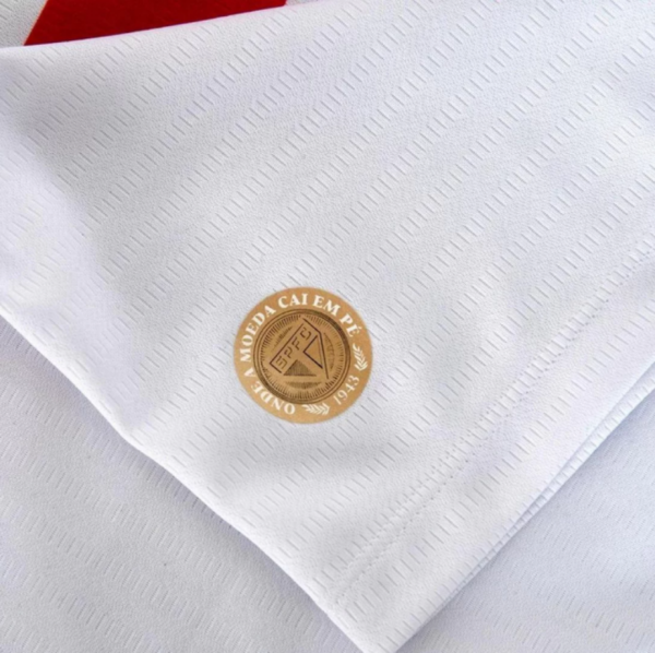 Camisa São Paulo I 24/25 Torcedor New Balance Masculina - Branco+Vermelho - Image 7